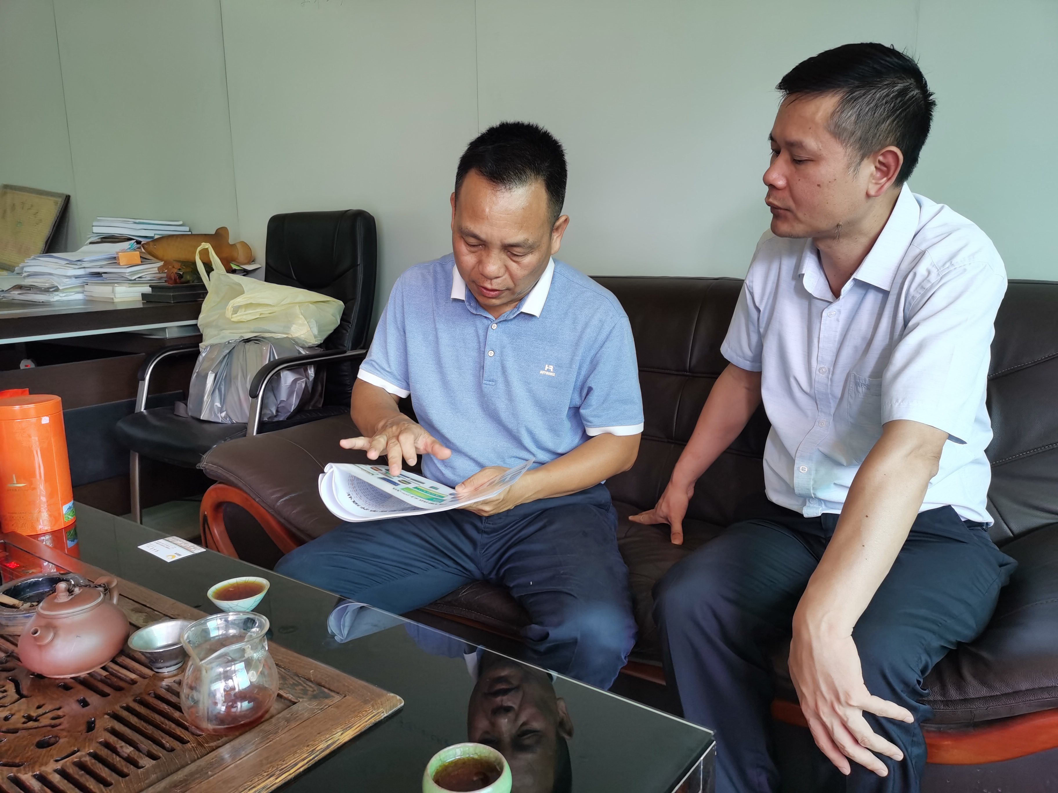 2021.5.9真理农科前往南沙渔业中心罗非养殖基地洽谈合作(图1)